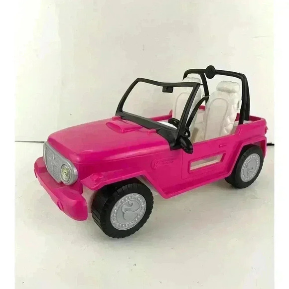 Barbie Doll Pink Jeep Car 2012 Beach Party Vehicle Y6856 - Picture 3 of 16